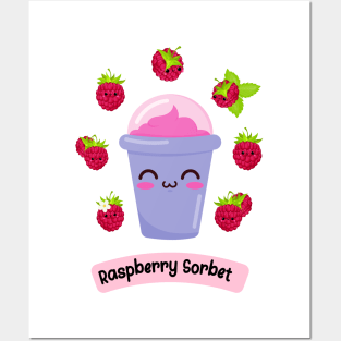 Raspberry Sorbet Posters and Art